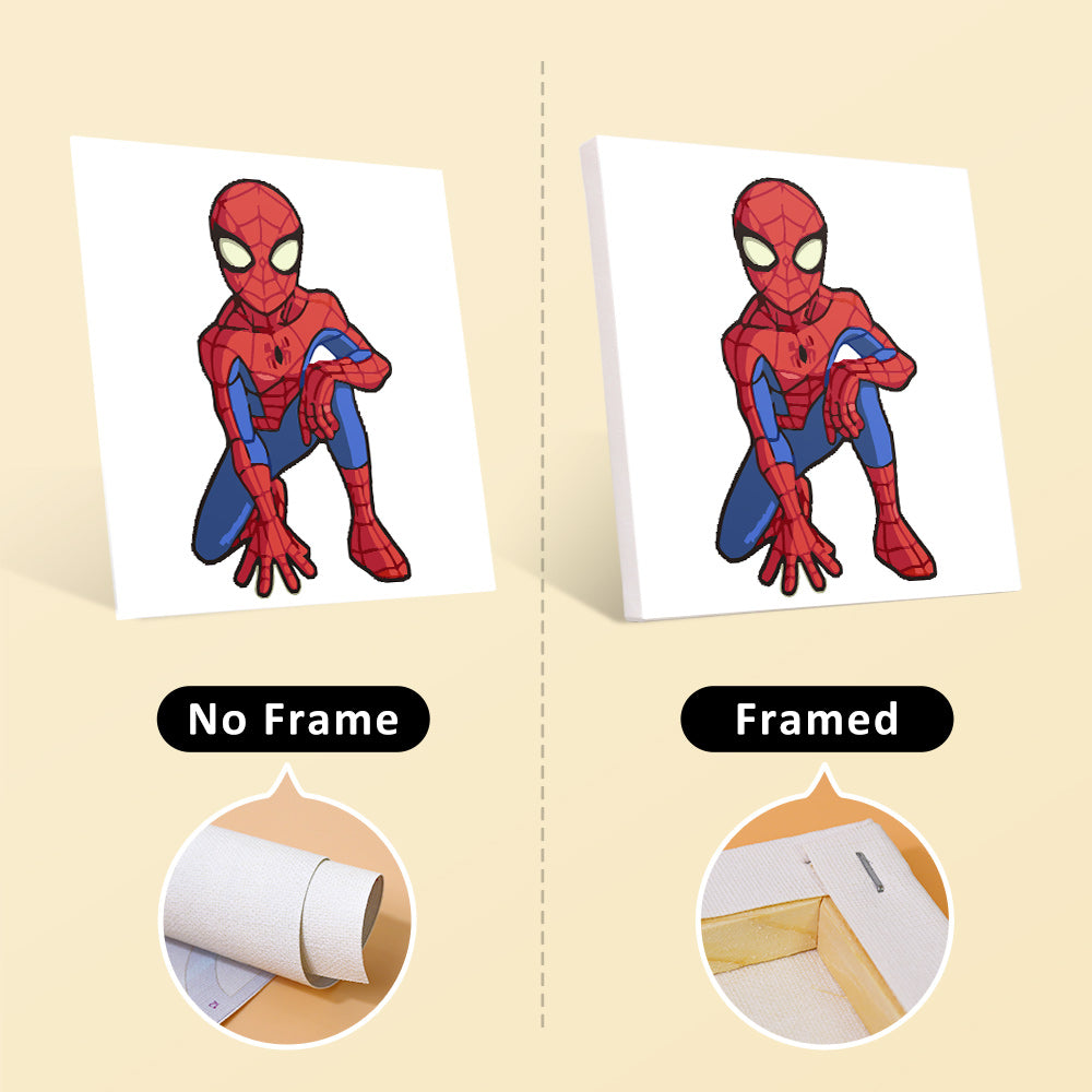 Web Hero Action Poses mini paint by numbers – image 17