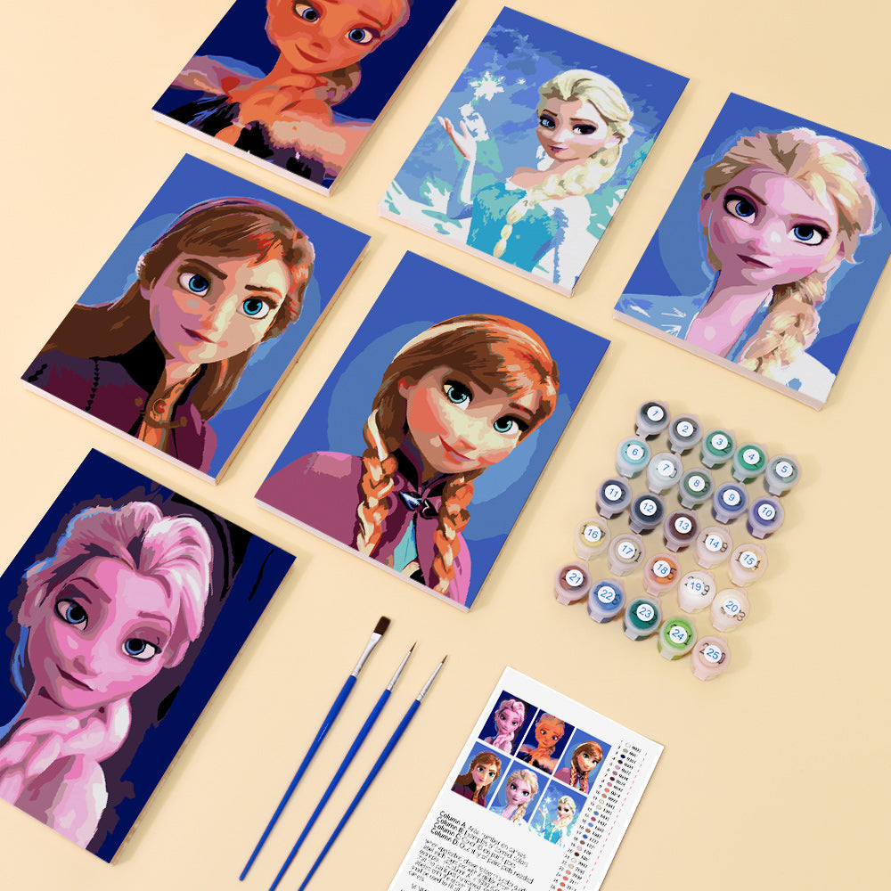 Ice Princess Sisters mini paint by numbers – image 2