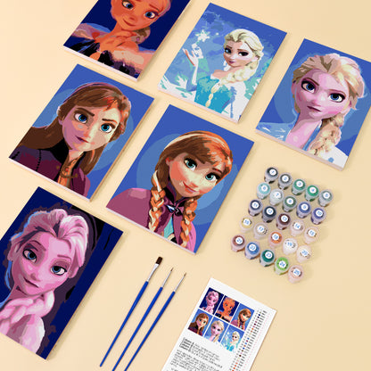 Ice Princess Sisters mini paint by numbers – image 2