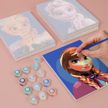 Ice Princess Sisters mini paint by numbers – image 7