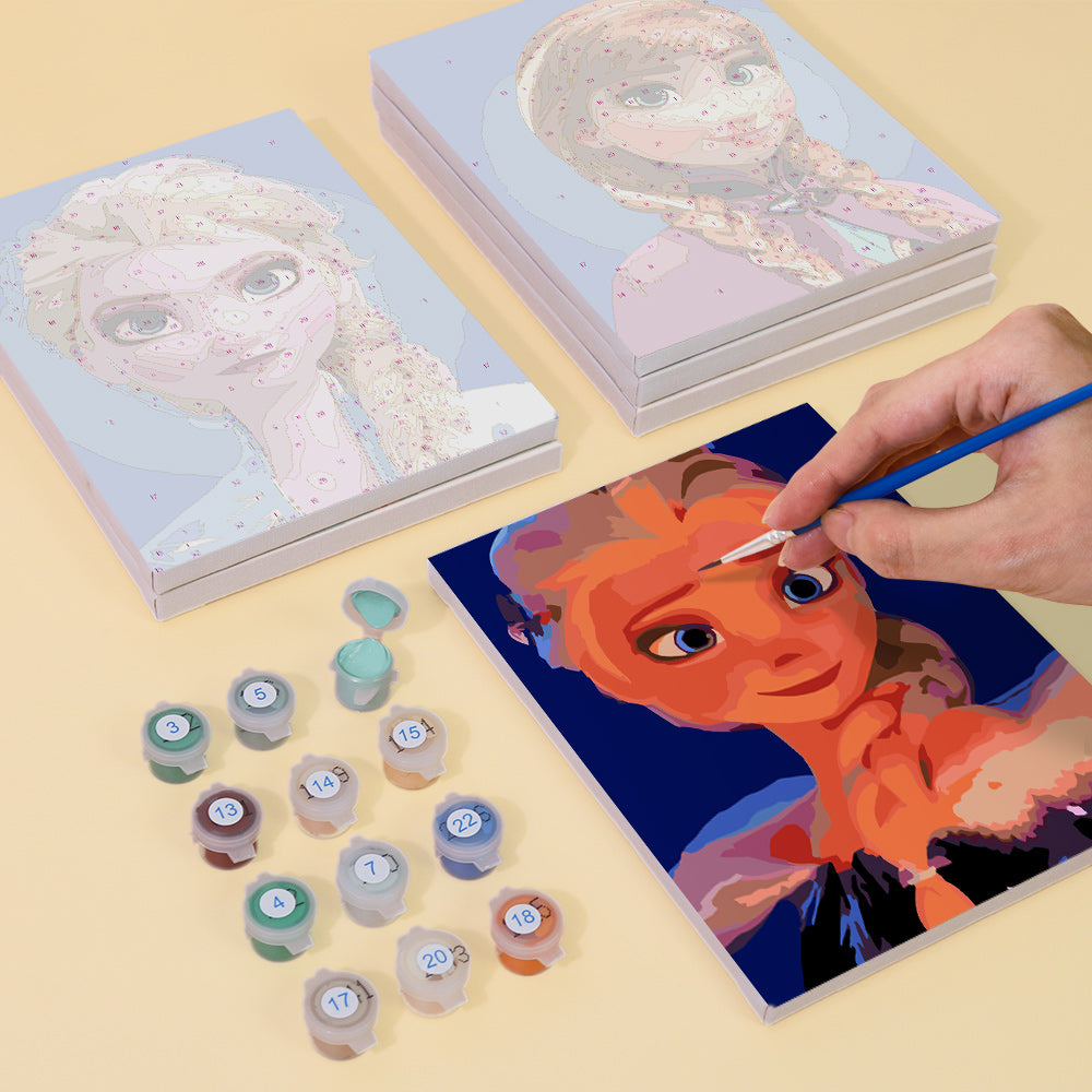 Ice Princess Sisters mini paint by numbers – image 8