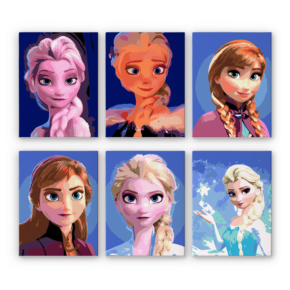 Ice Princess Sisters mini paint by numbers – image 13