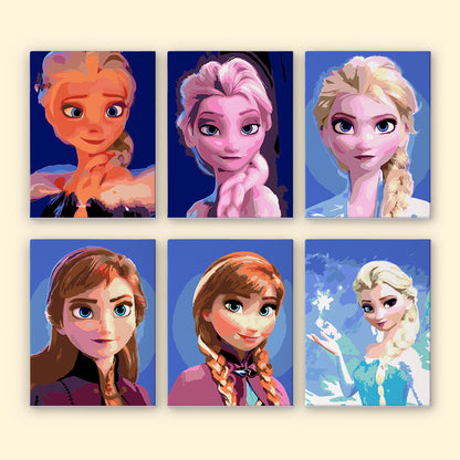 Ice Princess Sisters mini paint by numbers – image 15