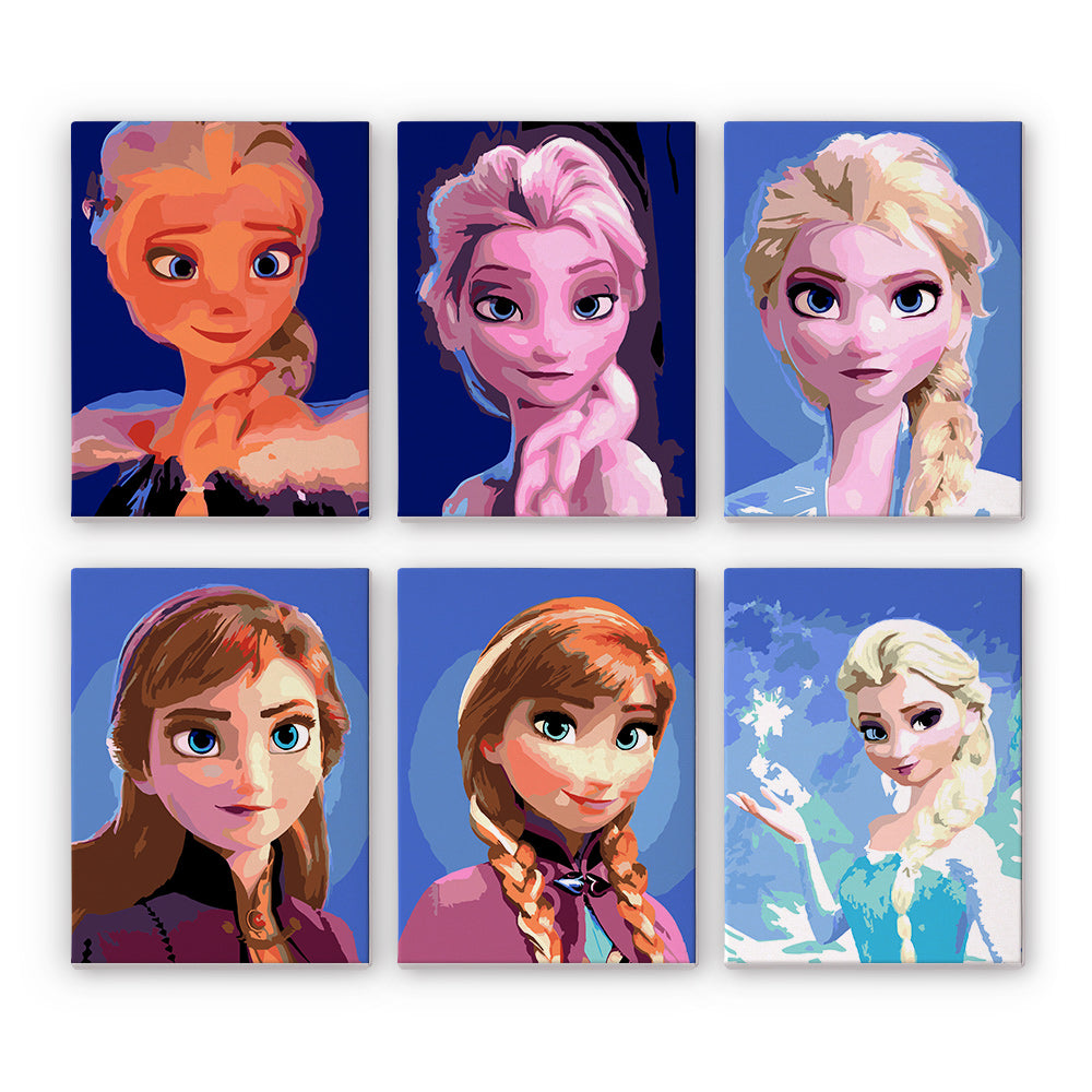 Ice Princess Sisters mini paint by numbers – image 16
