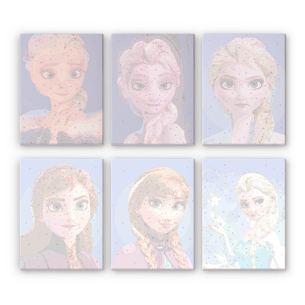 Ice Princess Sisters mini paint by numbers – image 17