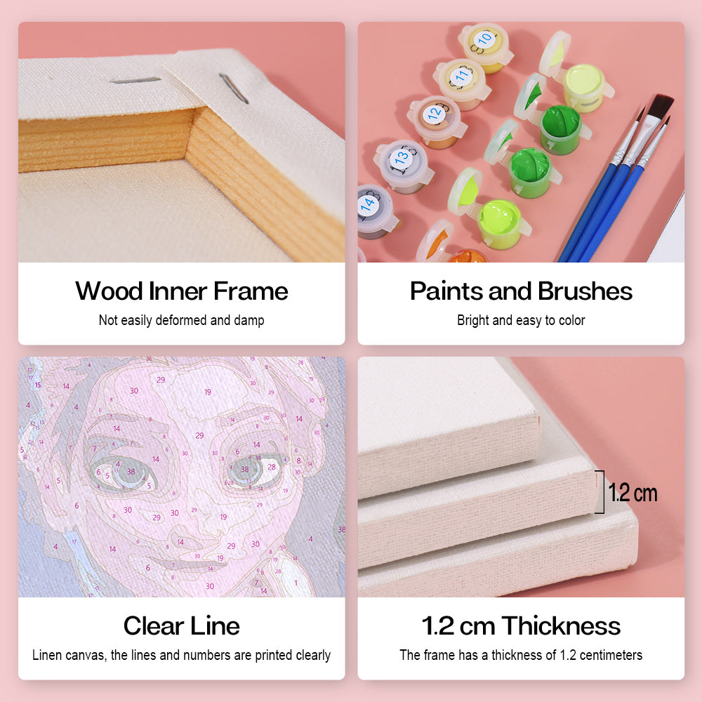 Ice Princess Sisters mini paint by numbers – image 18