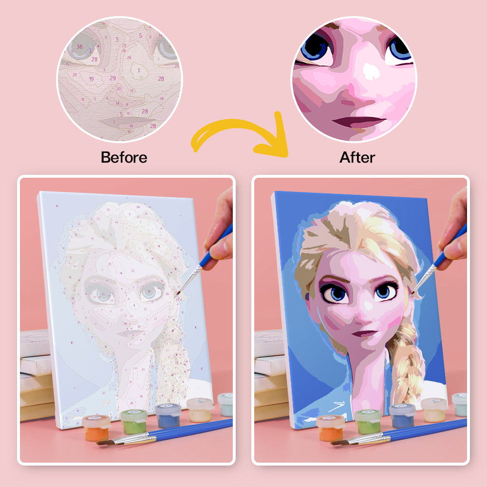 Ice Princess Sisters mini paint by numbers – image 20