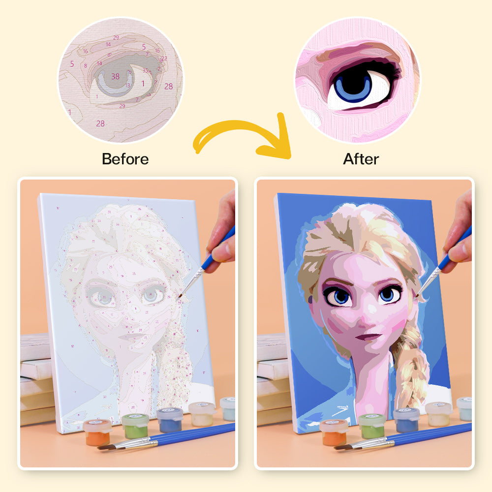 Ice Princess Sisters mini paint by numbers – image 21