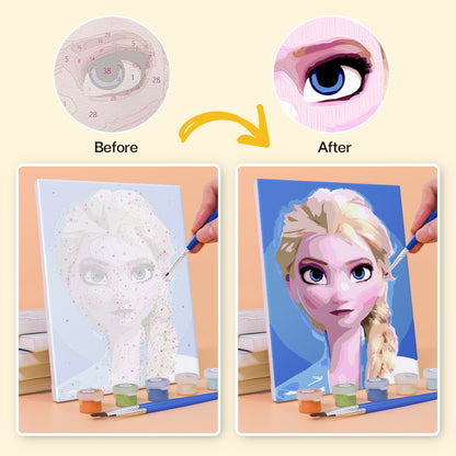 Ice Princess Sisters mini paint by numbers – image 21