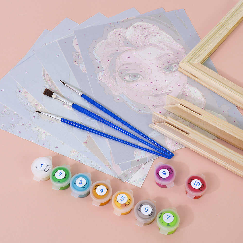 Ice Princess Sisters mini paint by numbers – image 22