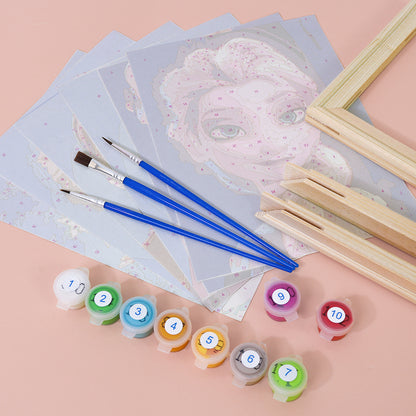 Ice Princess Sisters mini paint by numbers – image 22