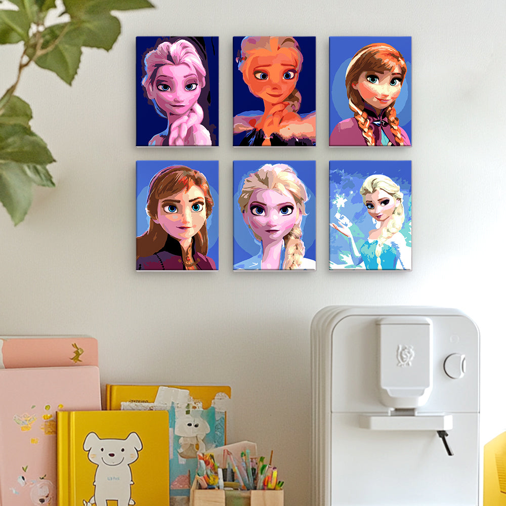 Ice Princess Sisters mini paint by numbers – image 28