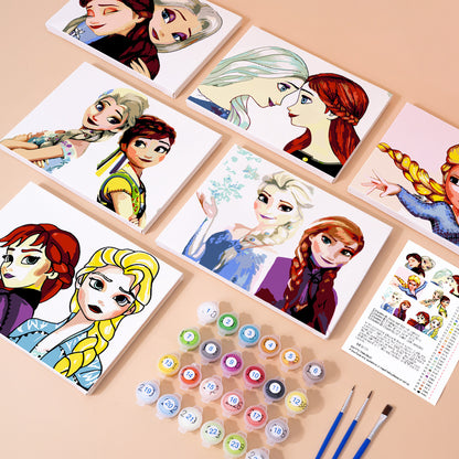 Ice Princess Sister Moments mini paint by numbers – image 1