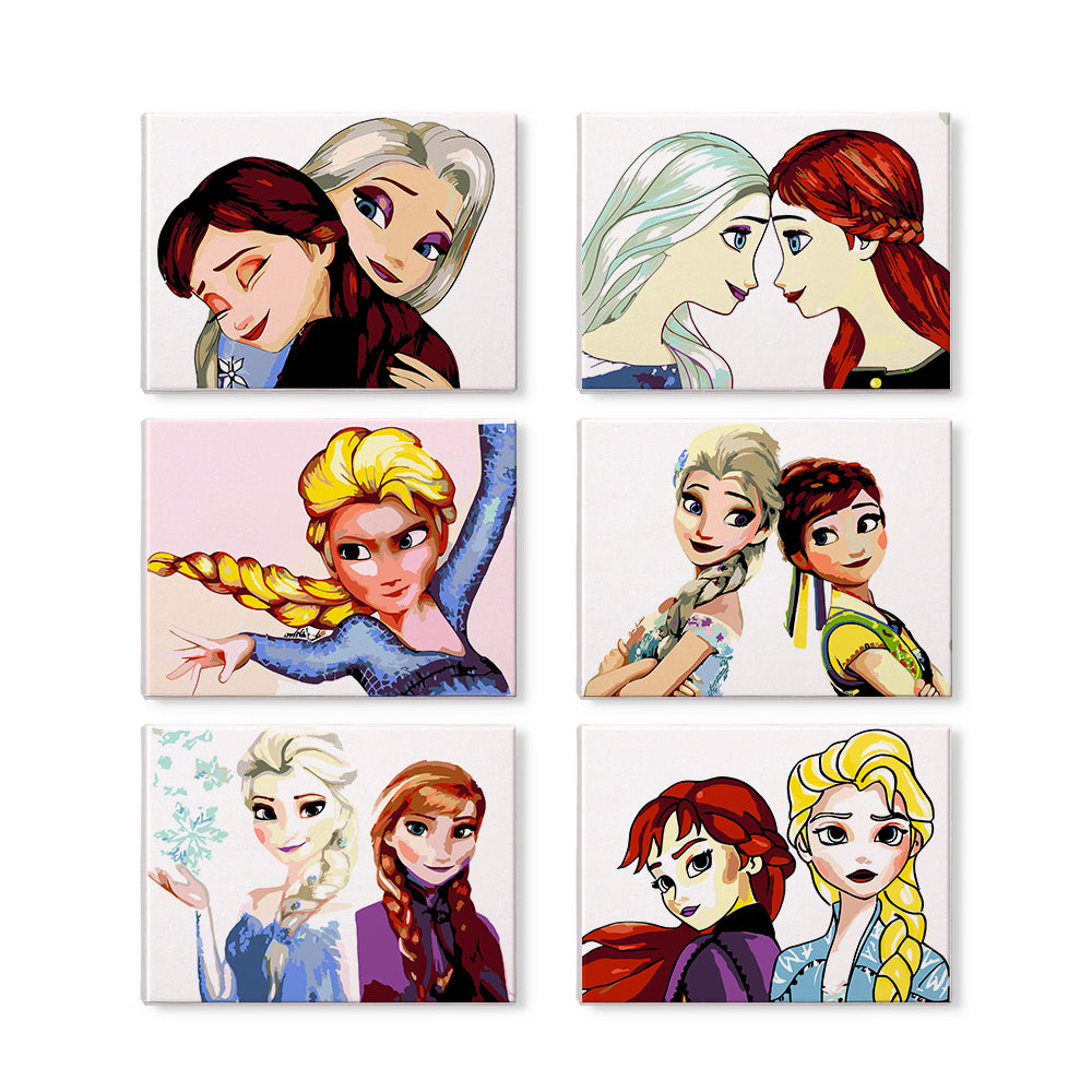 Ice Princess Sister Moments mini paint by numbers – image 3