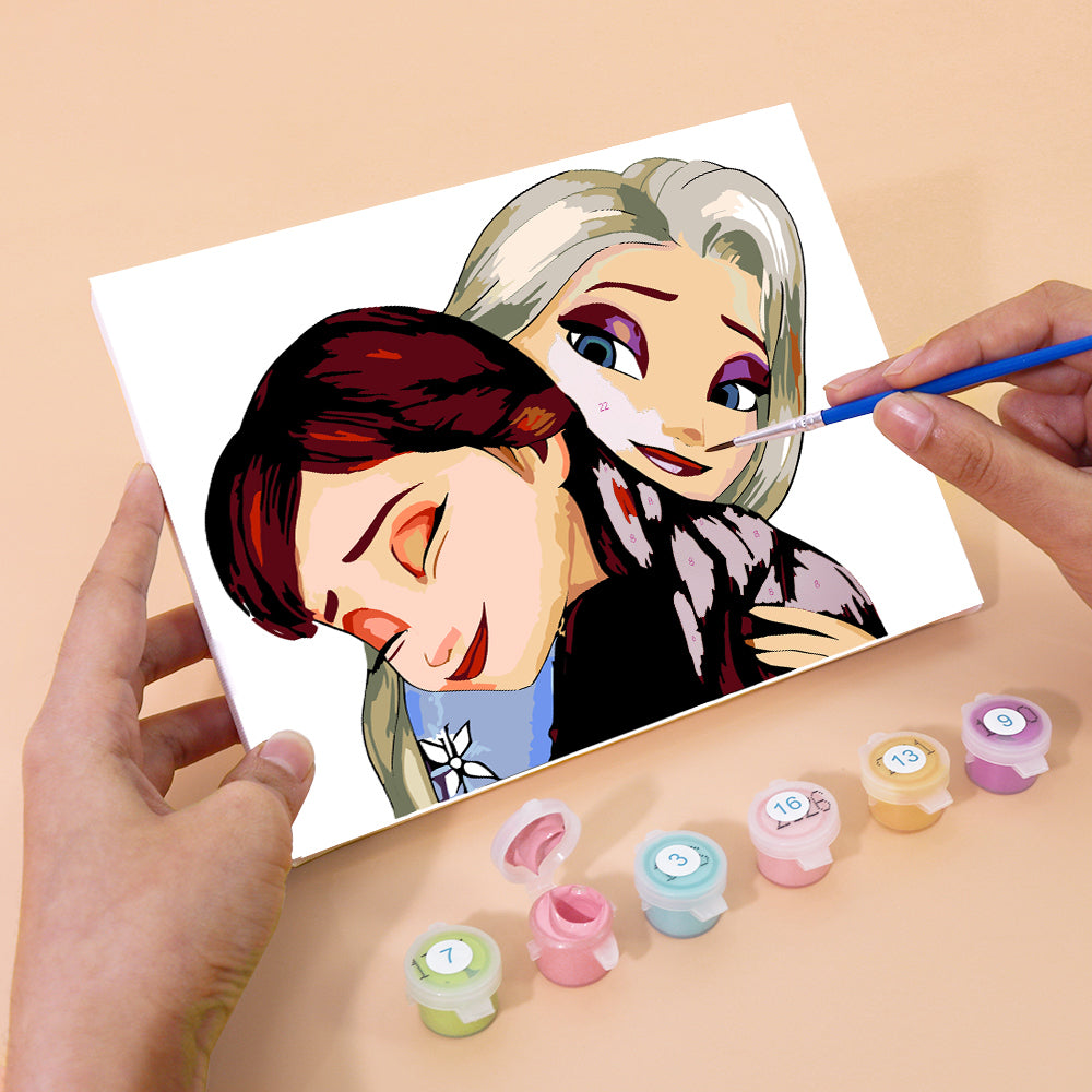 Ice Princess Sister Moments mini paint by numbers – image 5