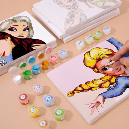 Ice Princess Sister Moments mini paint by numbers – image 6