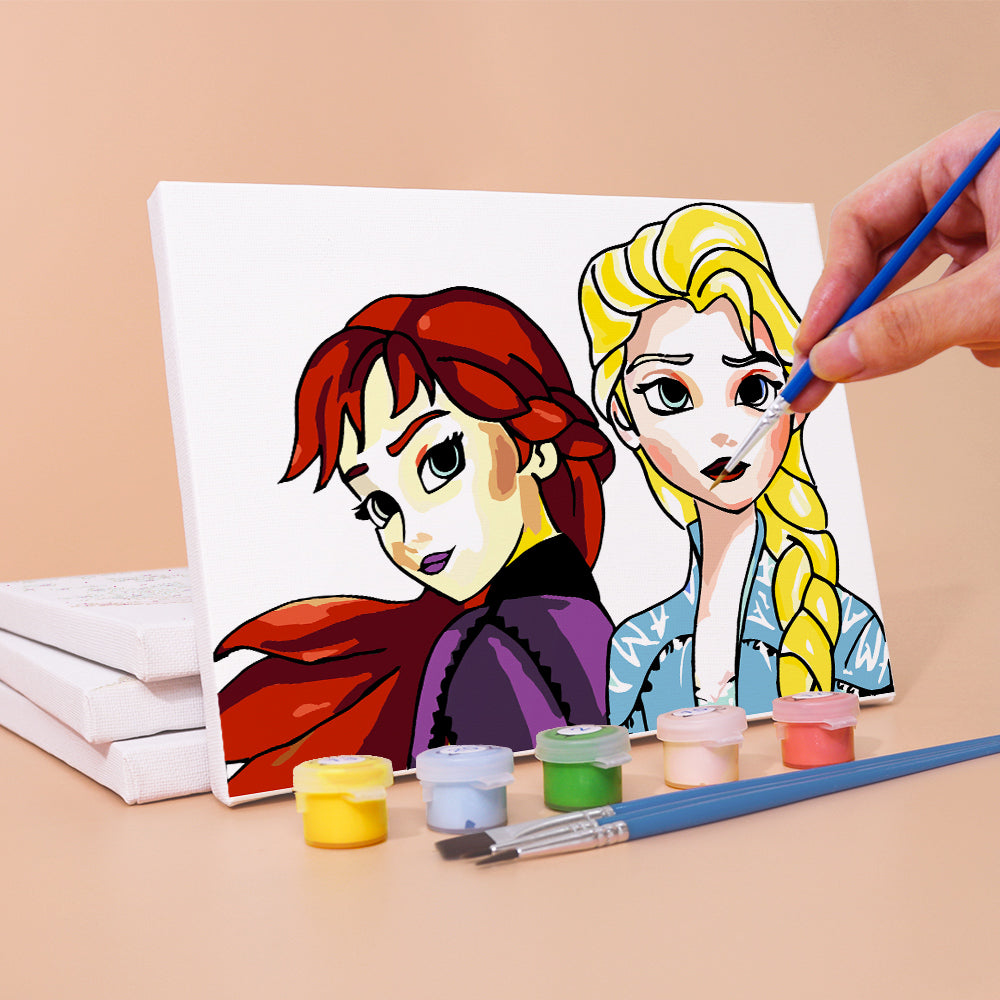 Ice Princess Sister Moments mini paint by numbers – image 11