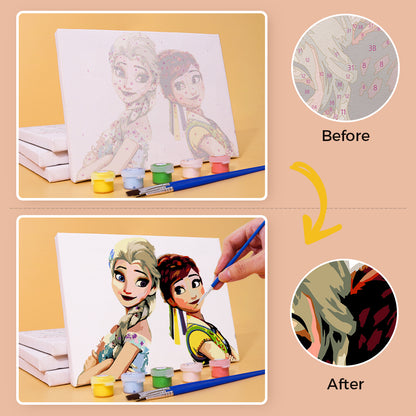 Ice Princess Sister Moments mini paint by numbers – image 12
