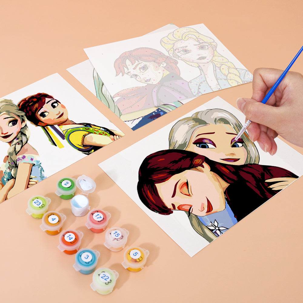 Ice Princess Sister Moments mini paint by numbers – image 13