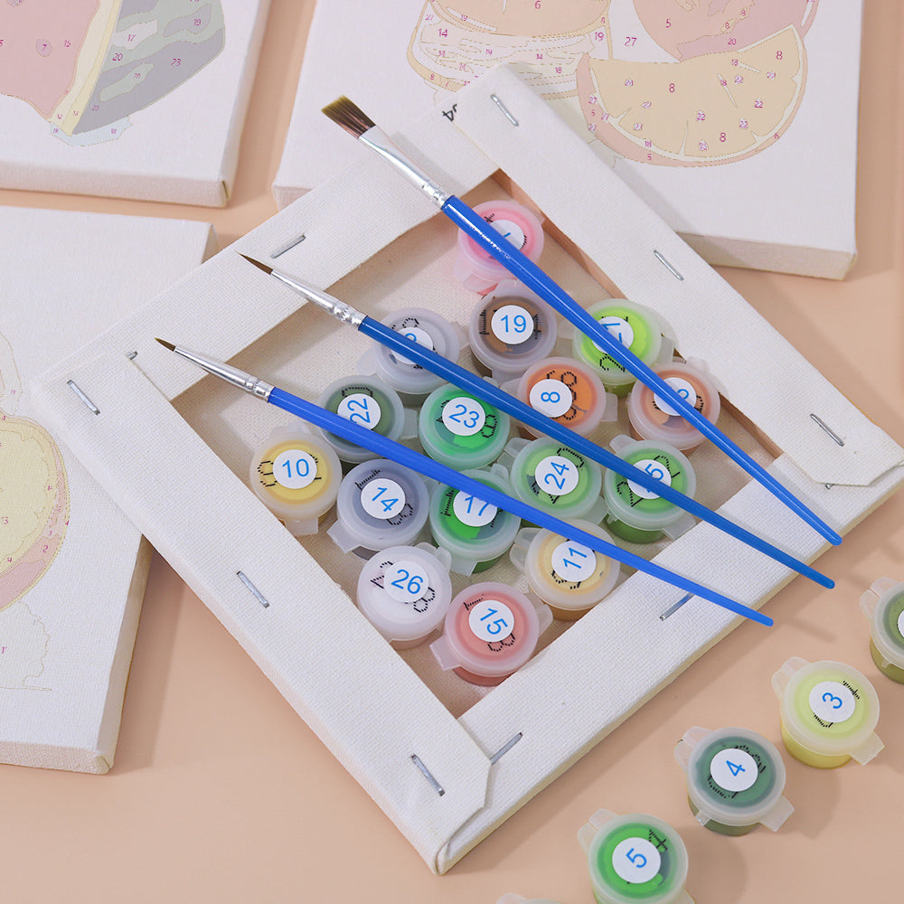 Fruit and Vegetable mini paint by numbers – image 2