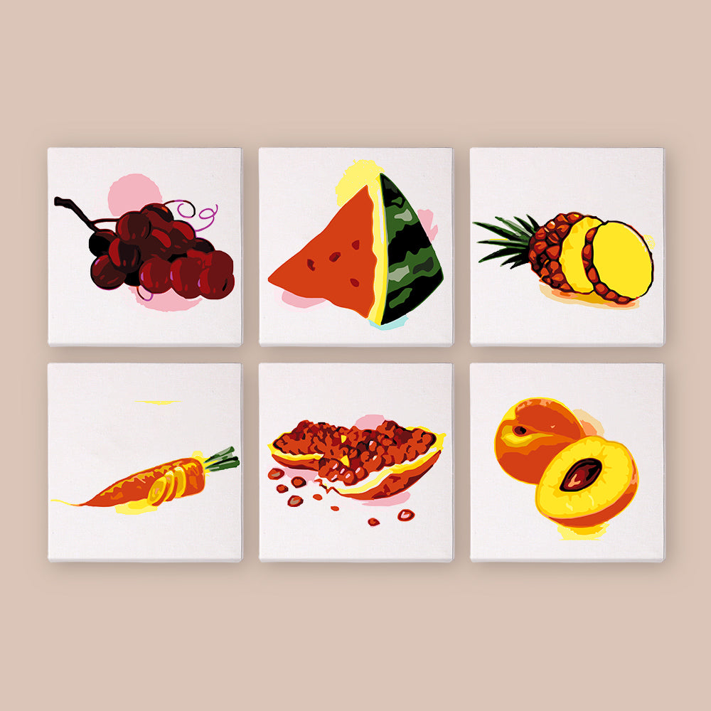 Fruit and Vegetable mini paint by numbers – image 7