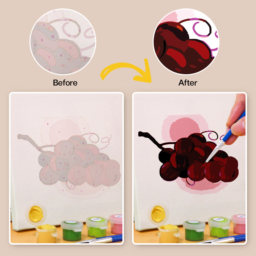 Fruit and Vegetable mini paint by numbers – image 9