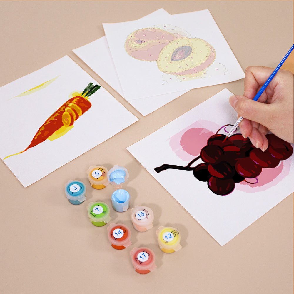 Fruit and Vegetable mini paint by numbers – image 10
