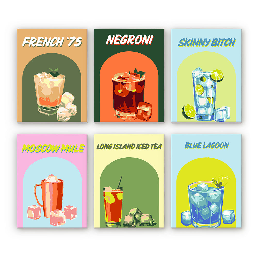 Classic Cocktail Poster mini paint by numbers – image 9