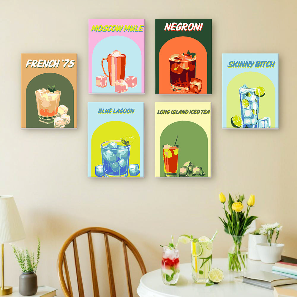 Classic Cocktail Poster mini paint by numbers – image 16