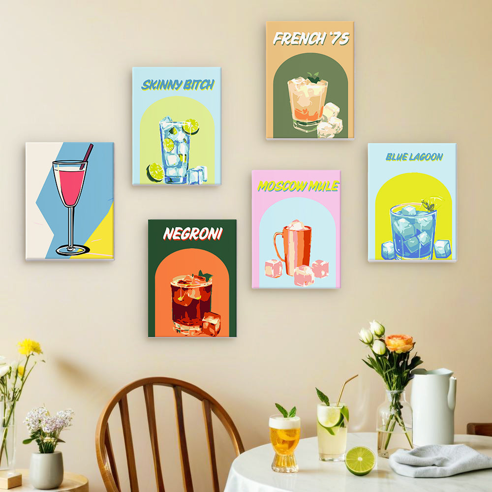 Classic Cocktail Poster mini paint by numbers – image 17