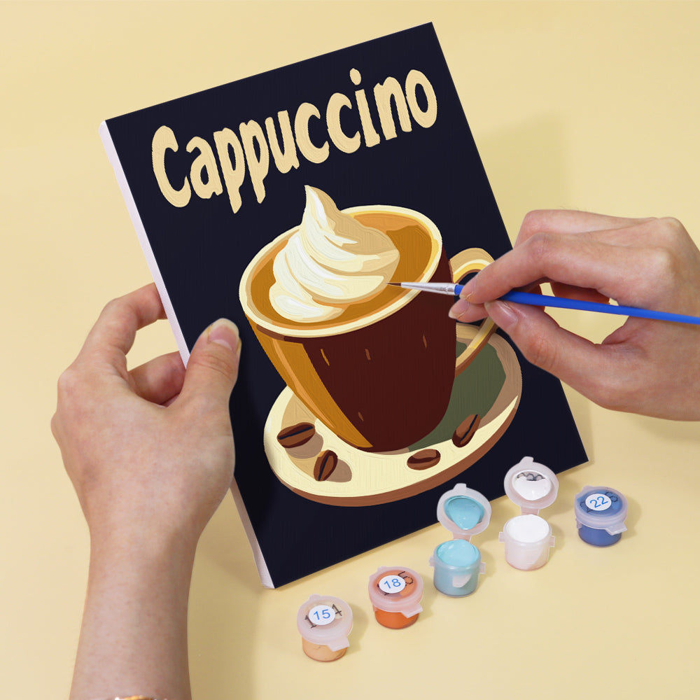 Cappuccino to Mocha Café Prints mini paint by numbers – image 5