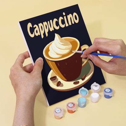 Cappuccino to Mocha Café Prints mini paint by numbers – image 5