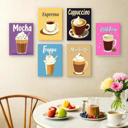 Cappuccino to Mocha Café Prints mini paint by numbers – image 15