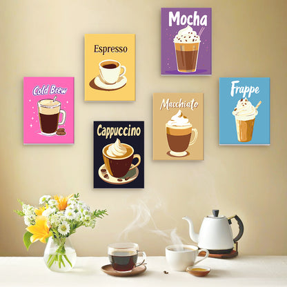 Cappuccino to Mocha Café Prints mini paint by numbers – image 16