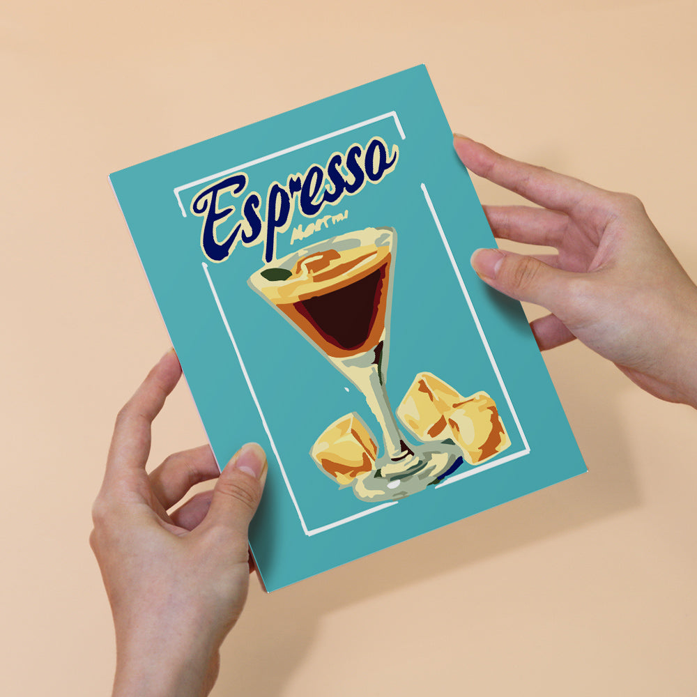 Retro Cocktail Menu mini paint by numbers – image 6