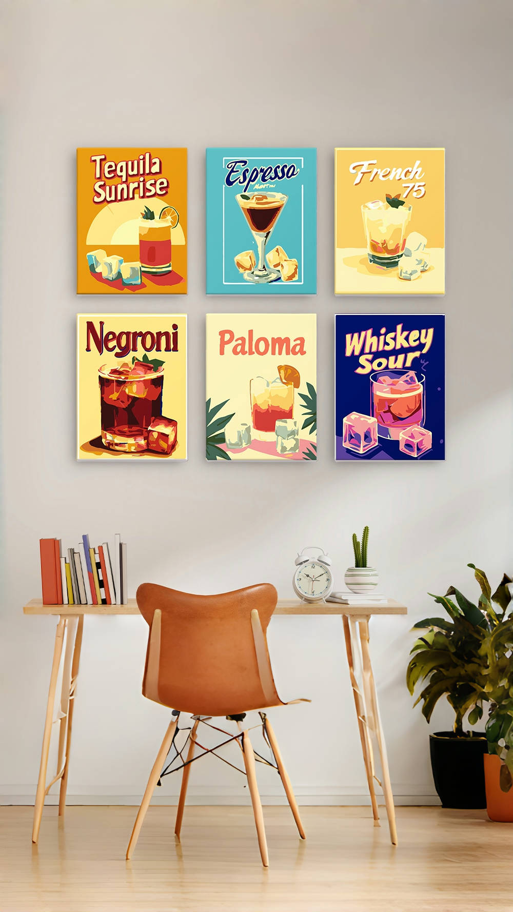 Retro Cocktail Menu mini paint by numbers – image 11