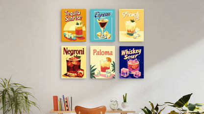 Retro Cocktail Menu mini paint by numbers – image 15