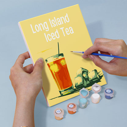 Colorful Cocktail Menu mini paint by numbers – image 5