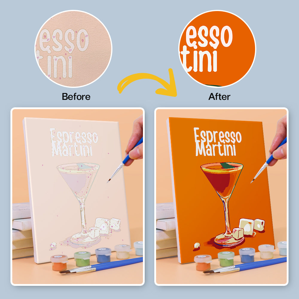 Colorful Cocktail Menu mini paint by numbers – image 10