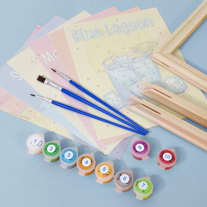 Colorful Cocktail Menu mini paint by numbers – image 11
