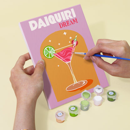 Pastel Cocktail Posters mini paint by numbers – image 5