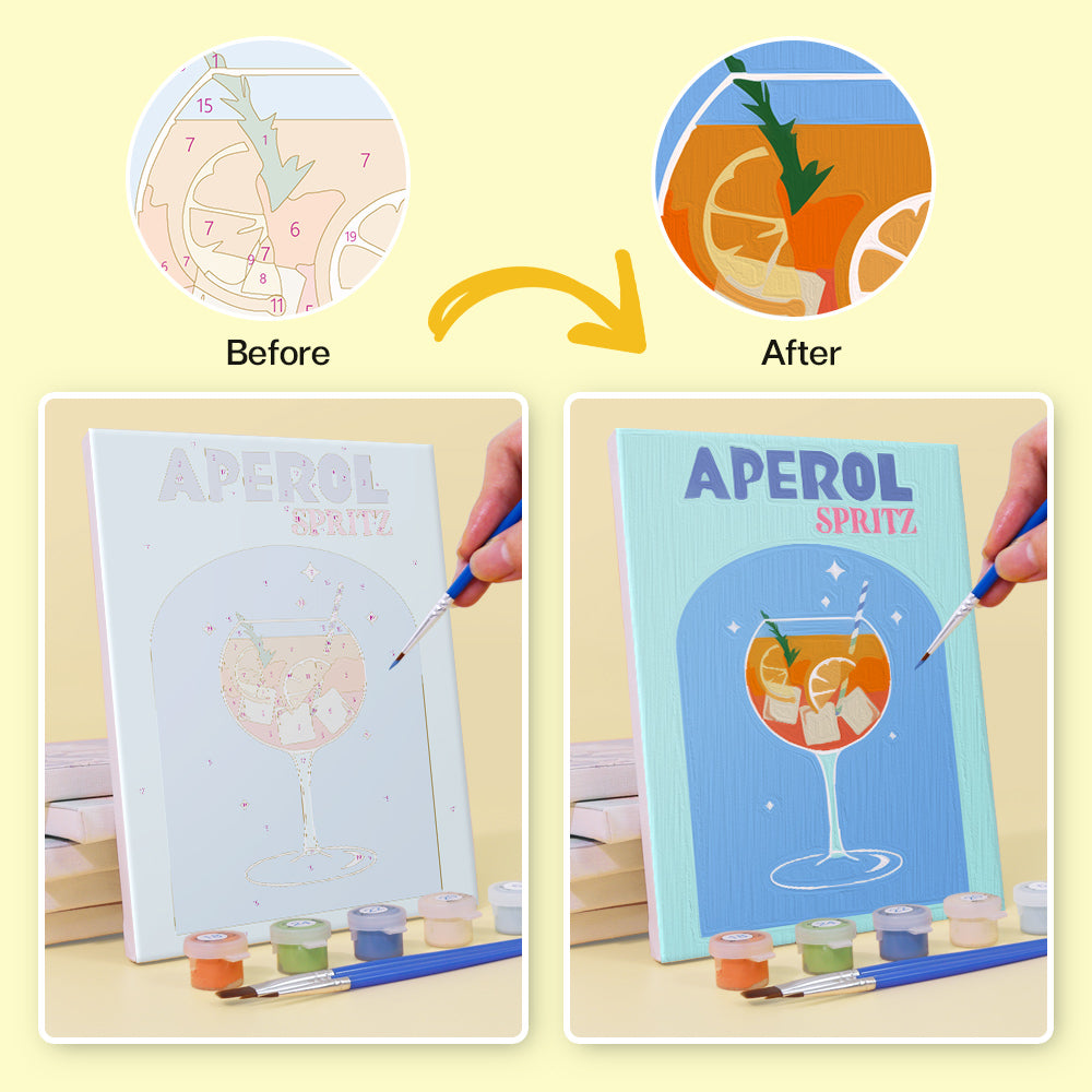 Pastel Cocktail Posters mini paint by numbers – image 10