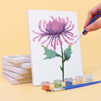 Chrysanthemum Flower Collection mini paint by numbers – image 3