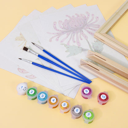 Chrysanthemum Flower Collection mini paint by numbers – image 11