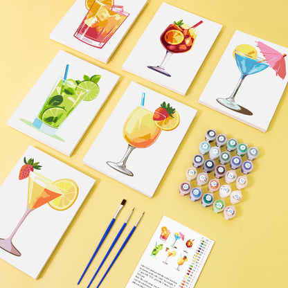 Mojito, Sangria and Blue Lagoon mini paint by numbers – image 1