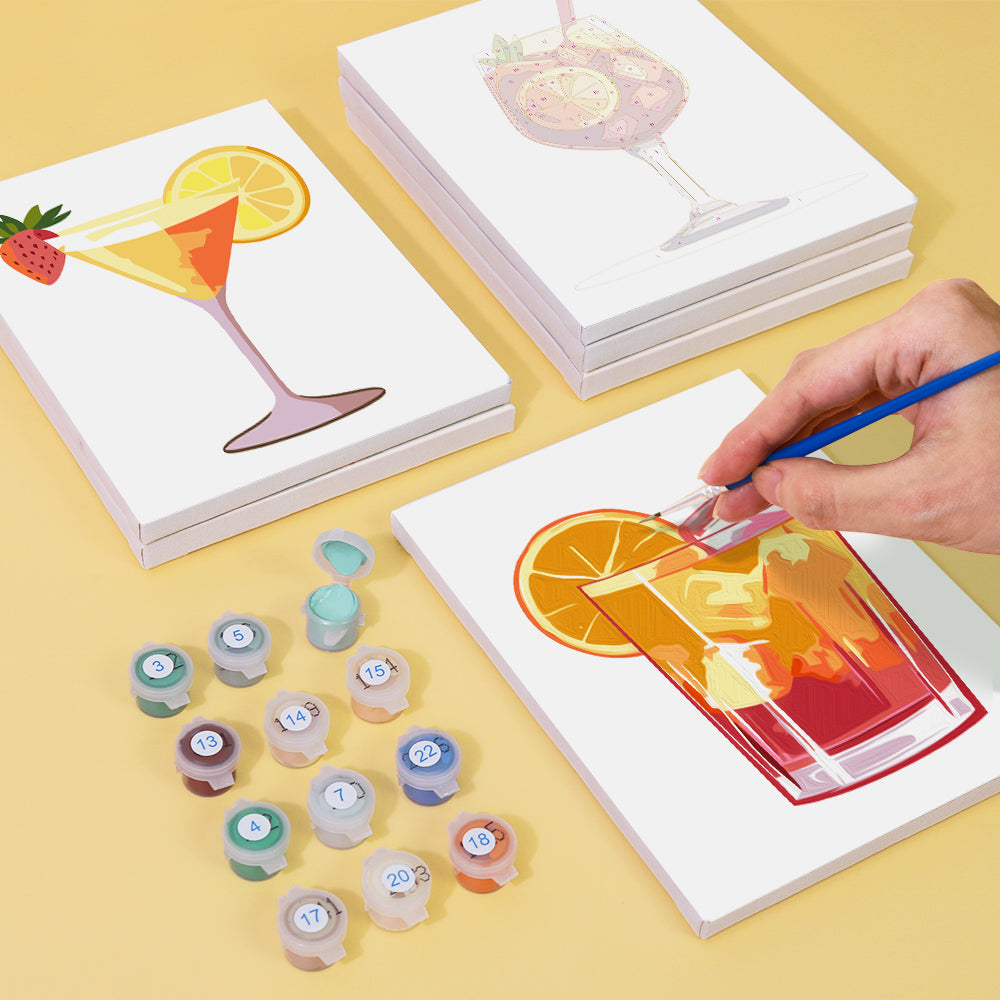 Mojito, Sangria and Blue Lagoon mini paint by numbers – image 4