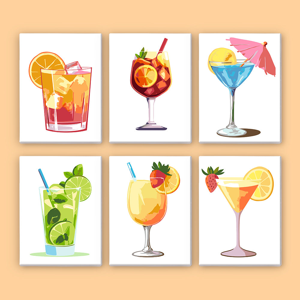 Mojito, Sangria and Blue Lagoon mini paint by numbers – image 7