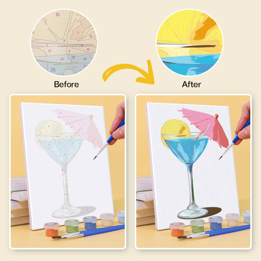 Mojito, Sangria and Blue Lagoon mini paint by numbers – image 10