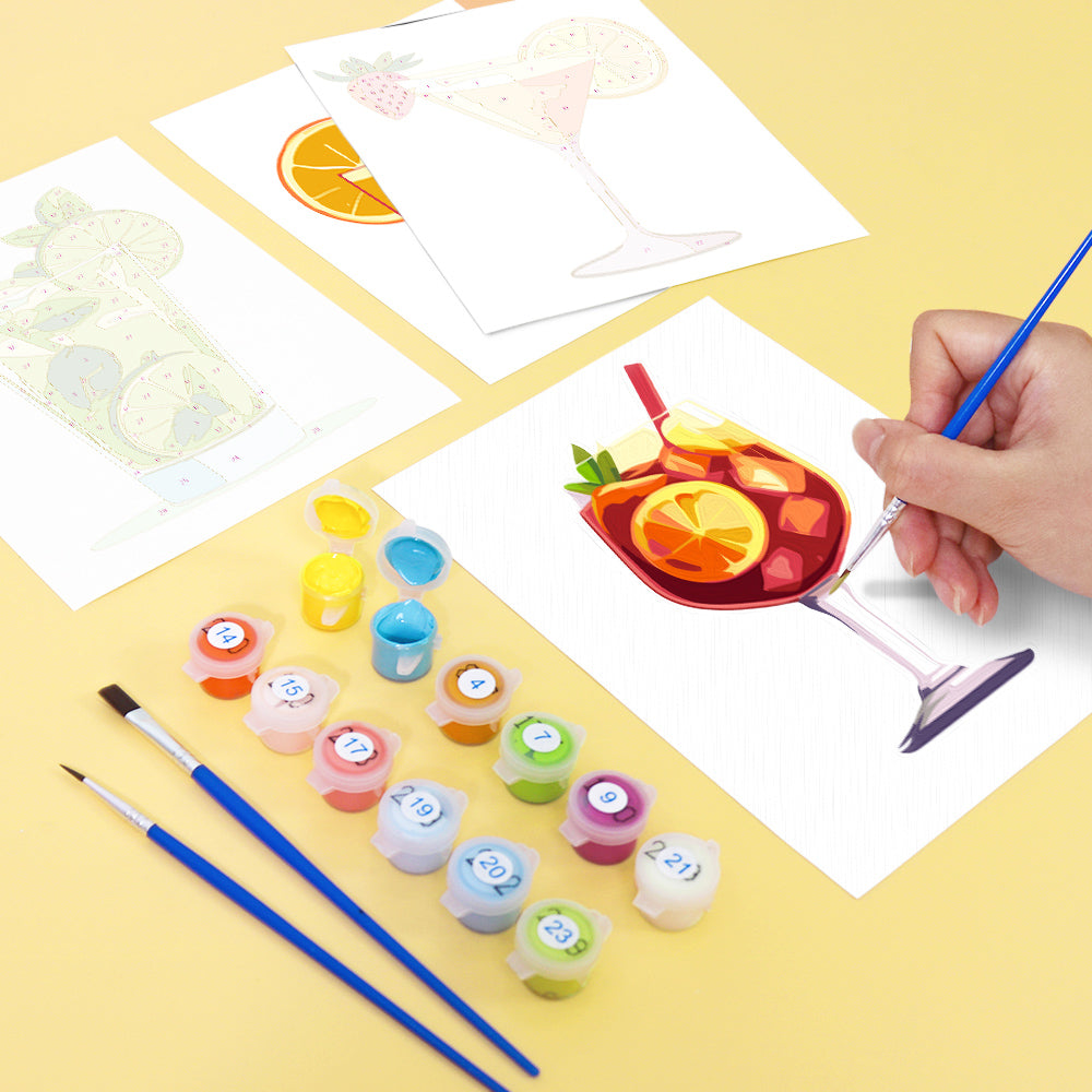 Mojito, Sangria and Blue Lagoon mini paint by numbers – image 11
