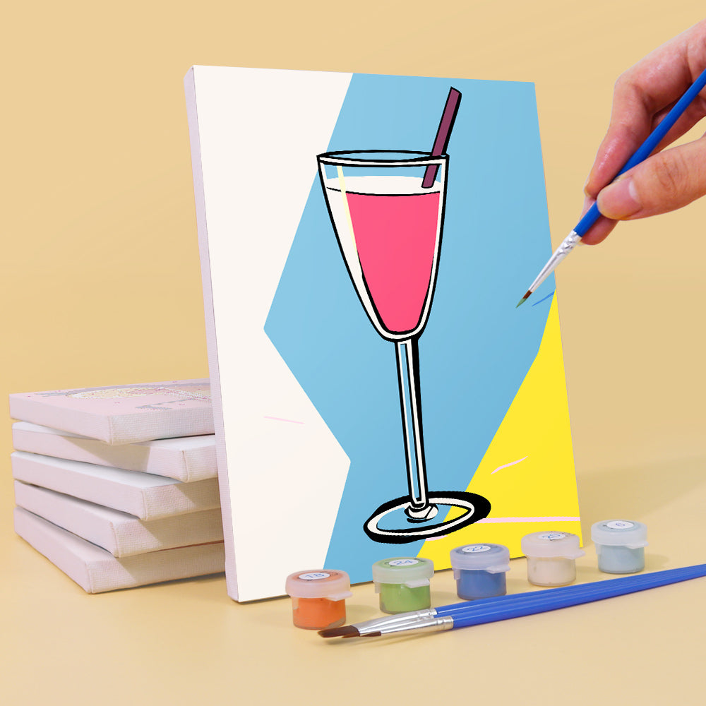 Color-Block Coupes and Highballs mini paint by numbers – image 3